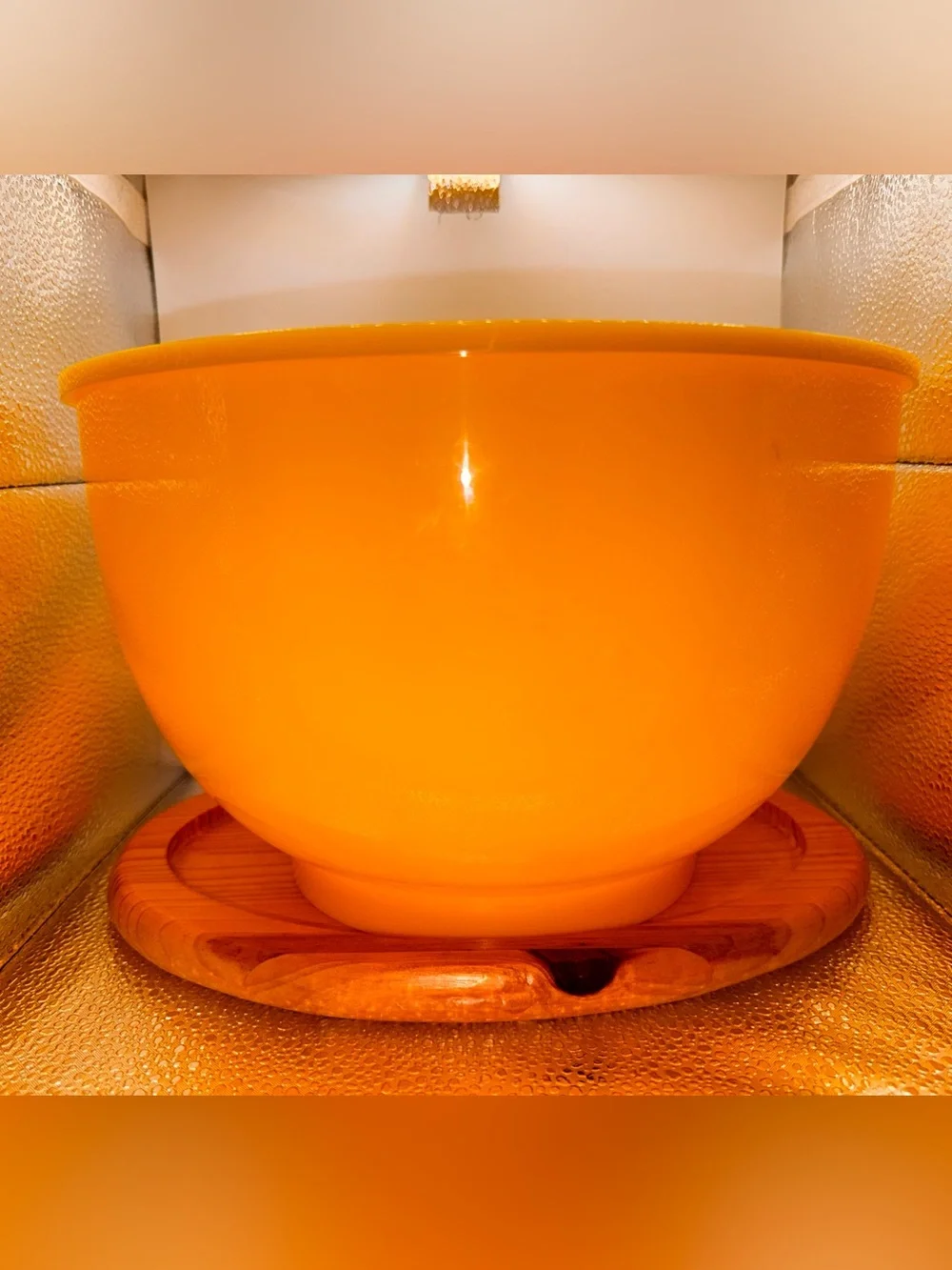 DANSK SERVING/MIXING BOWL YELLOW MELAMINE 1970s DESIGNED BY GUNNAR CYREN